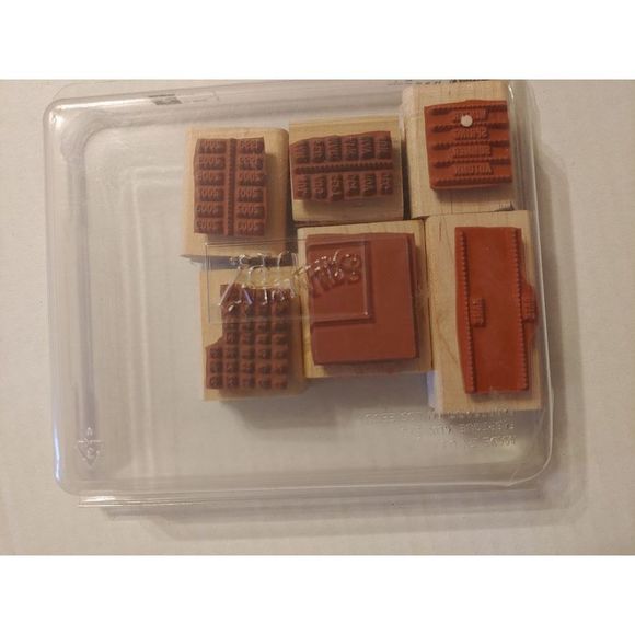 Stampin' up stamps it's a date set of six 2005 Retired Collection - Picture 3 of 5